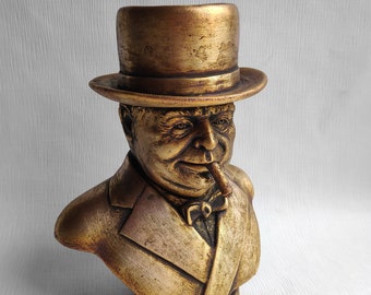 Britain Prime Minister WINSTON CHURCHILL bust statue