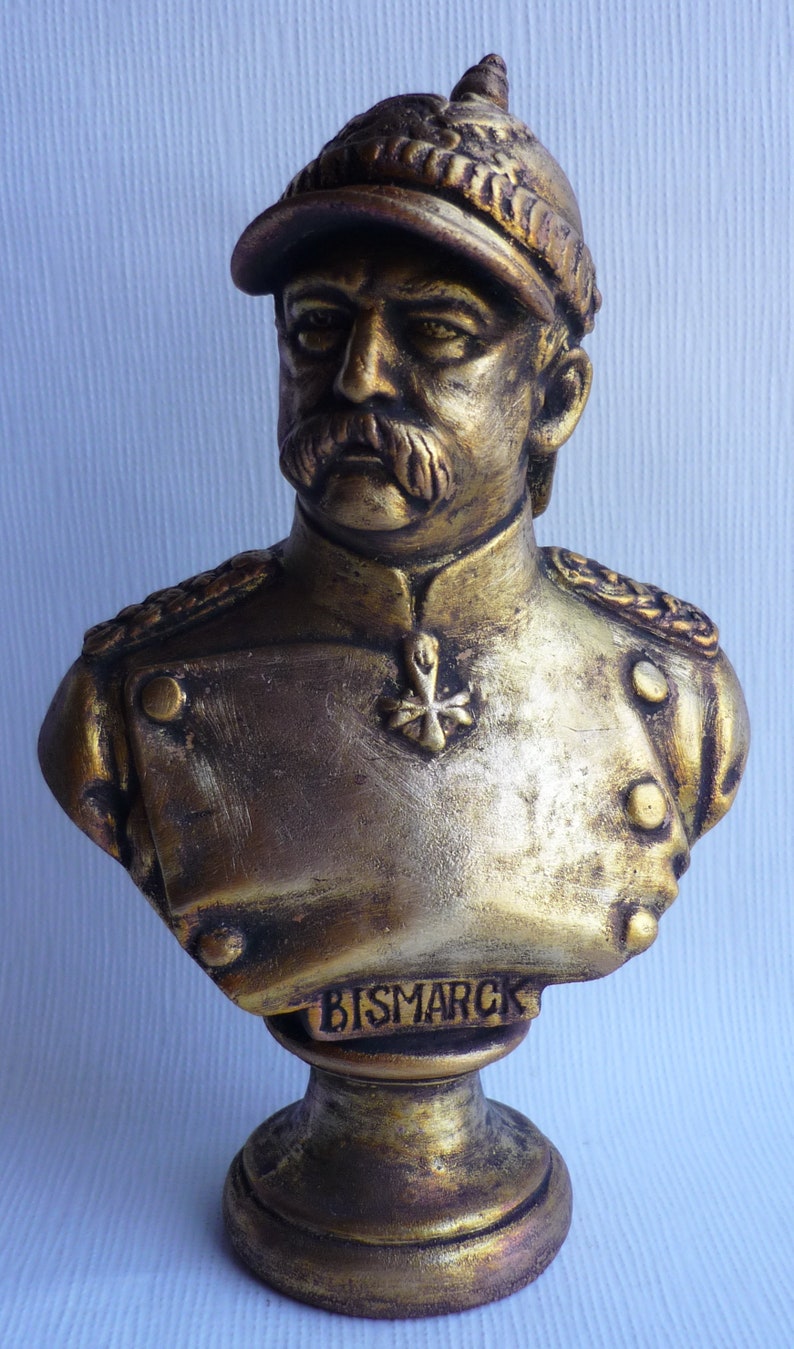 German Statesman Politic Otto Von Bismarck Bust Etsy