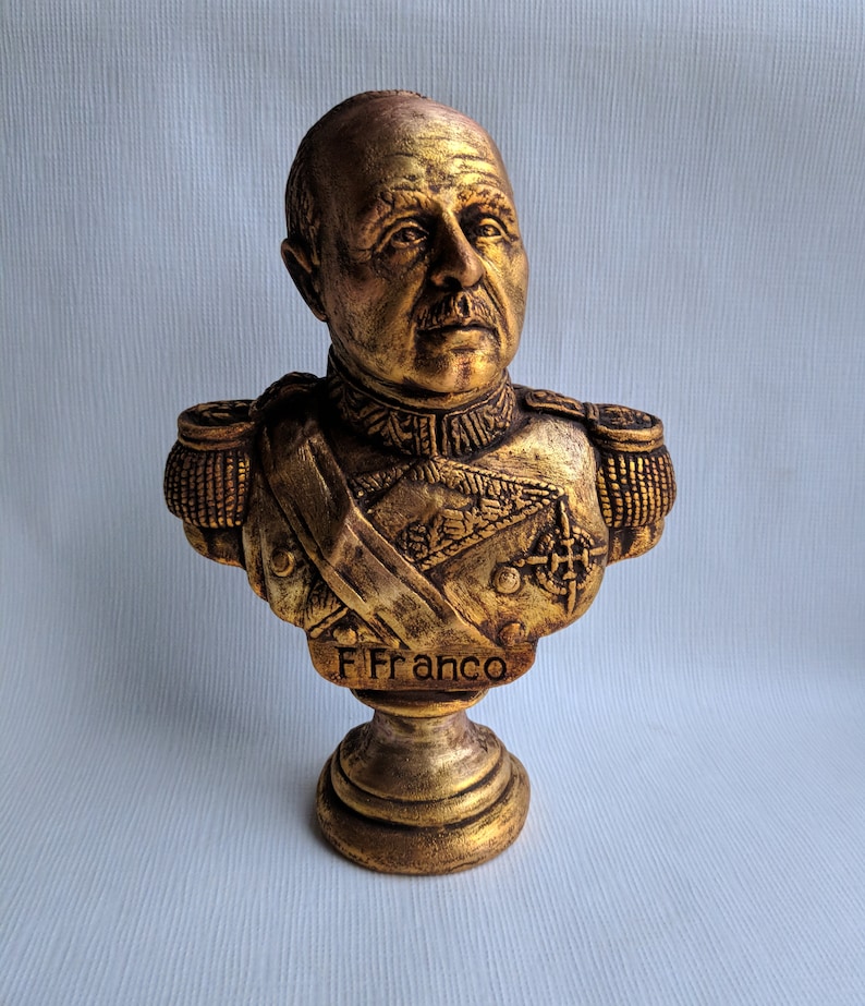 Spanish General and Statesman Francisco Franco bust statue image 8