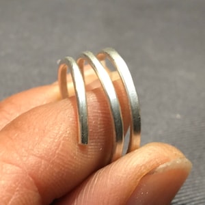 Minimalist handmade silver ring image 2