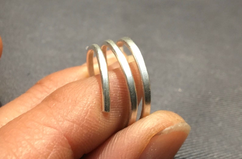 Minimalist handmade silver ring image 2