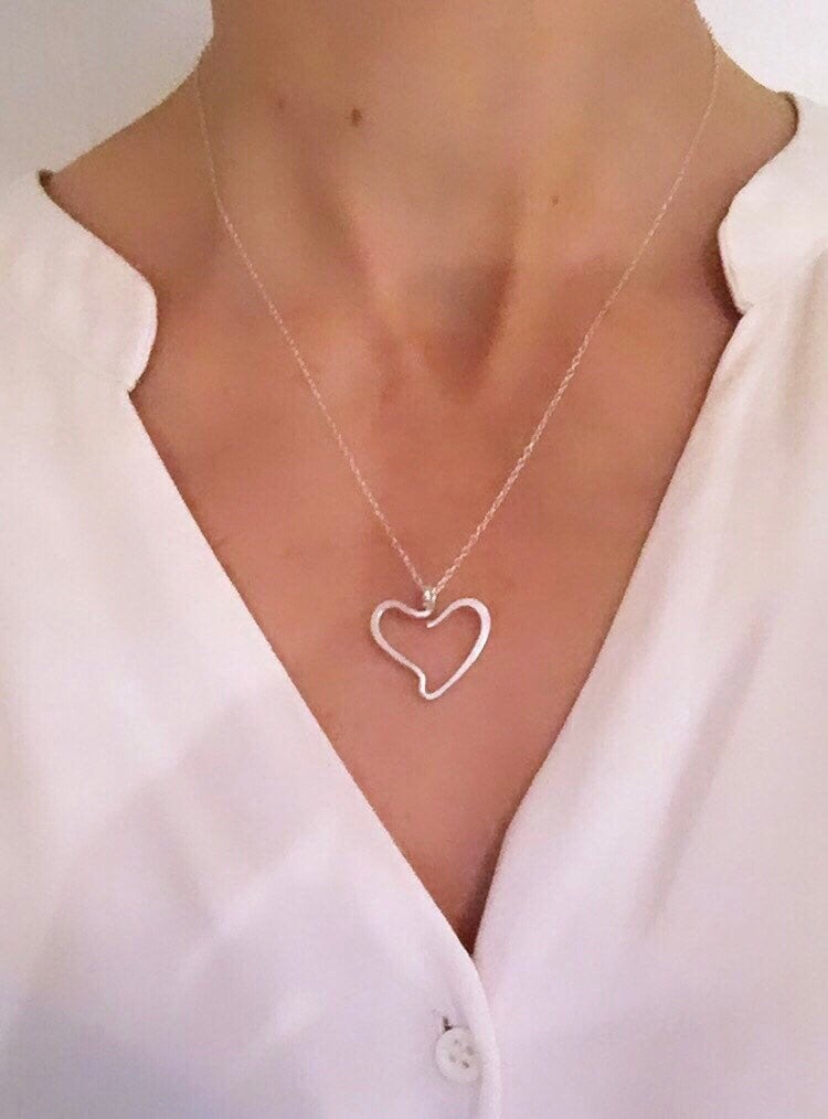 Floating Heart Pendant | Tipperary Crystal | Carraig Donn