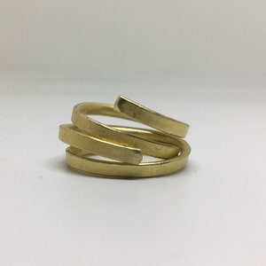 Adjustable Handmade brass ring