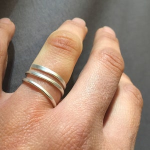 Minimalist handmade silver ring image 3