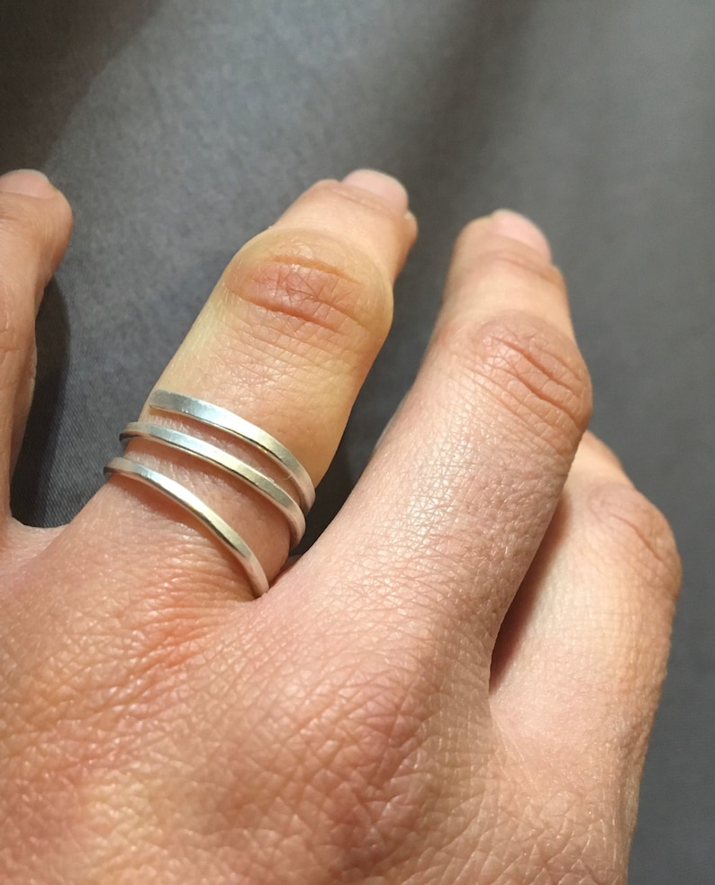 Minimalist handmade silver ring image 3