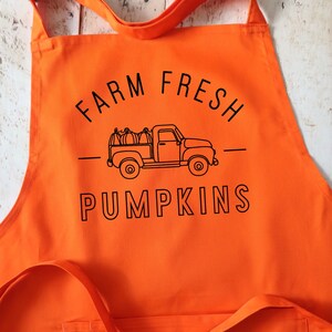 Pumpkin Apron - Autumn/Halloween/Thanksgiving/Fall Inspired/Farm Fresh Pumpkins