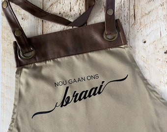 South African Apron - Nou Gaan Ons Braai - BBQ