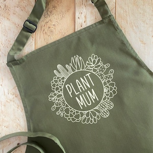 Delantal de jardinería para mamás y suculentas - Regalo para mujer/jardinería