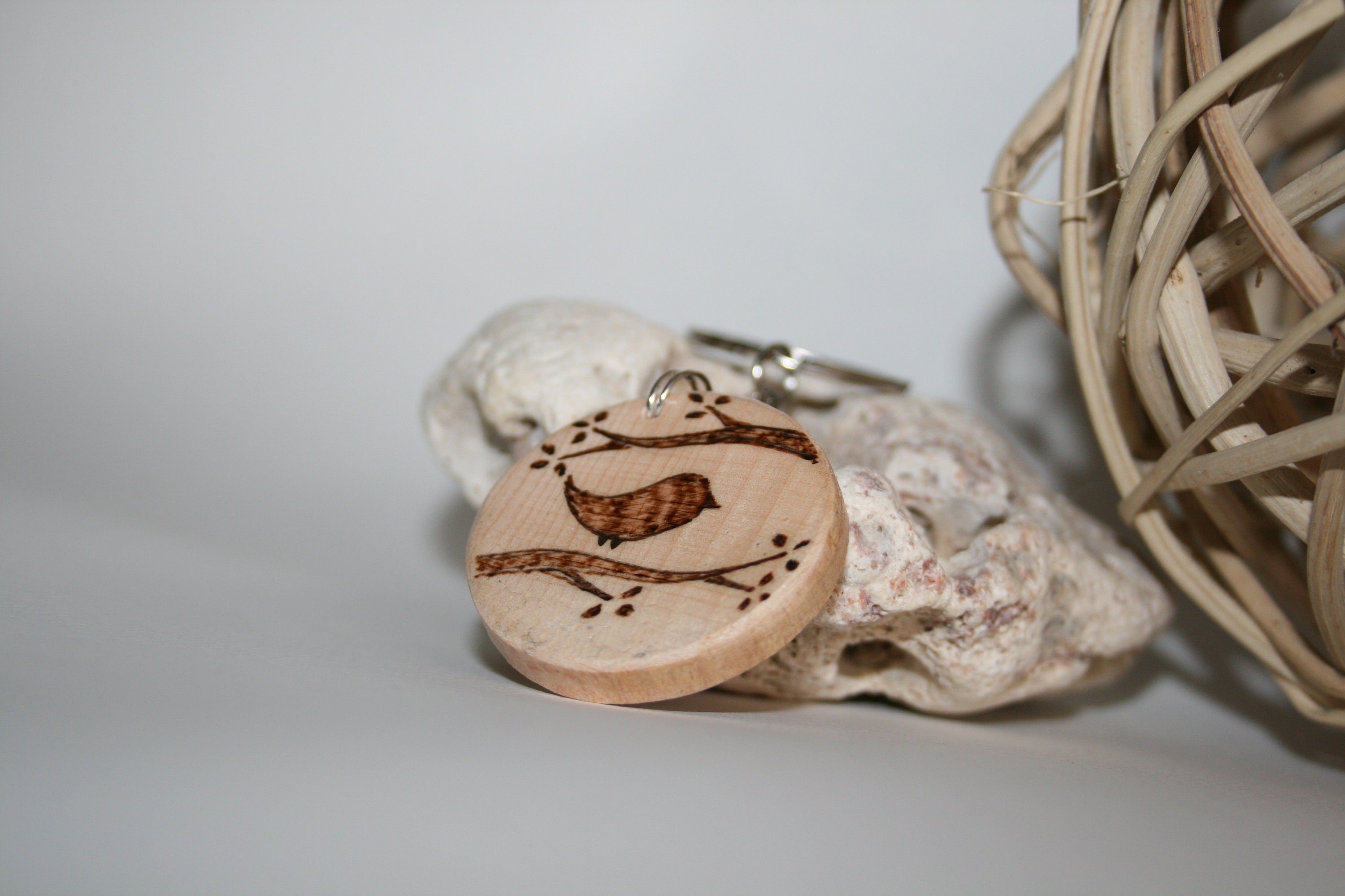 Cute keychain Cute bird keychain wood keychain Personalized Etsy