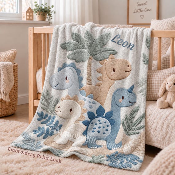 Dinosaur Baby Blanket