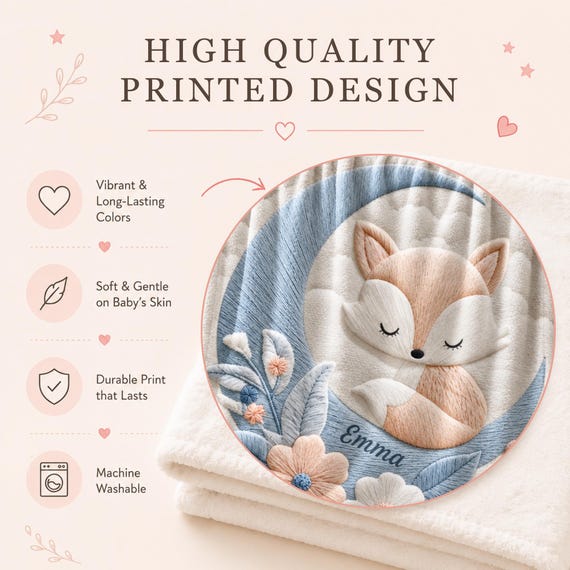 Fox Baby Blanket – photo 2