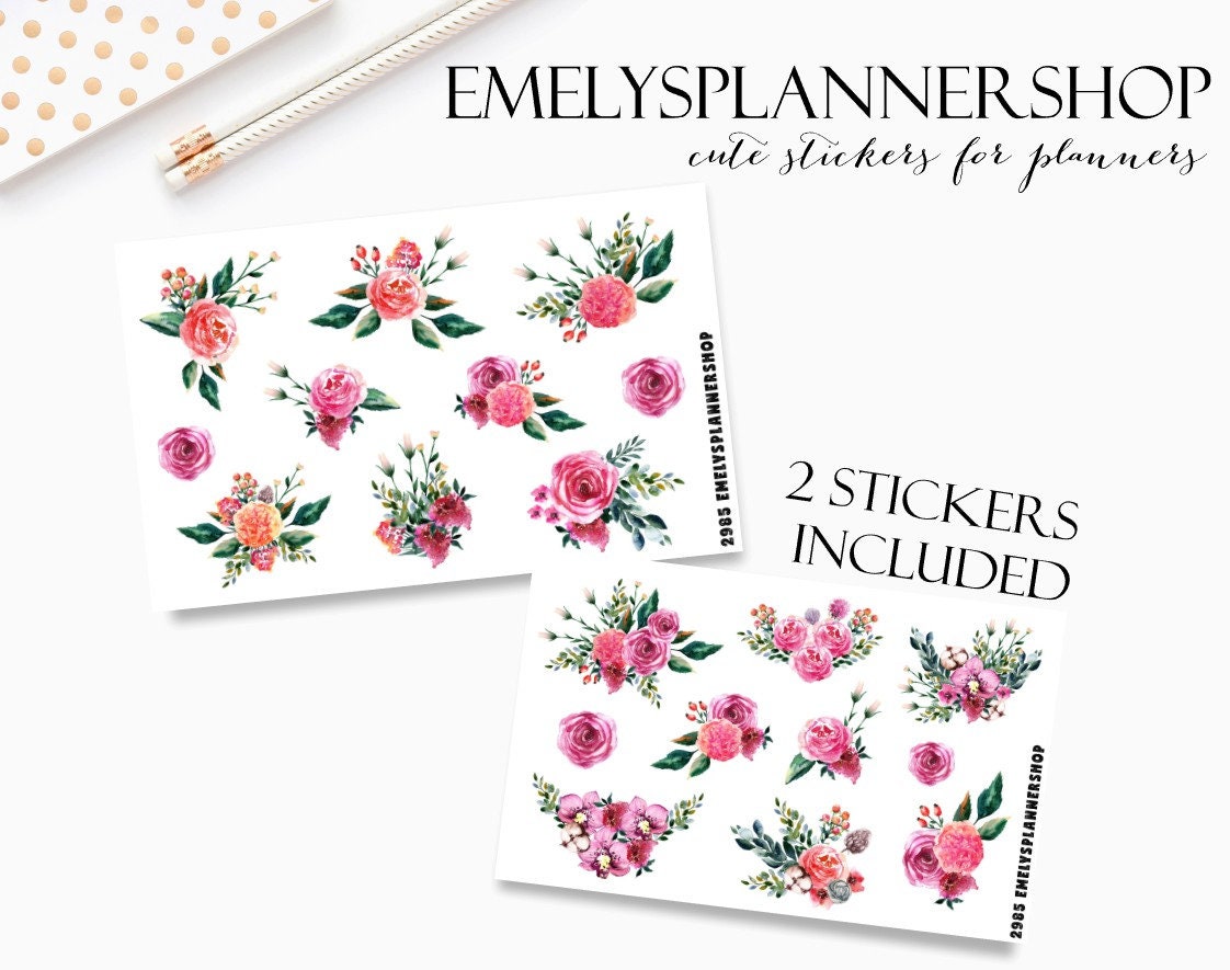 Bujo Stickers Bullet Journaling Stickers In The Garden Sticker Sheet ...