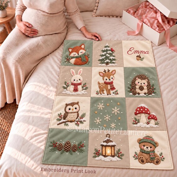 Woodland Baby Blanket for Christmas – photo 3