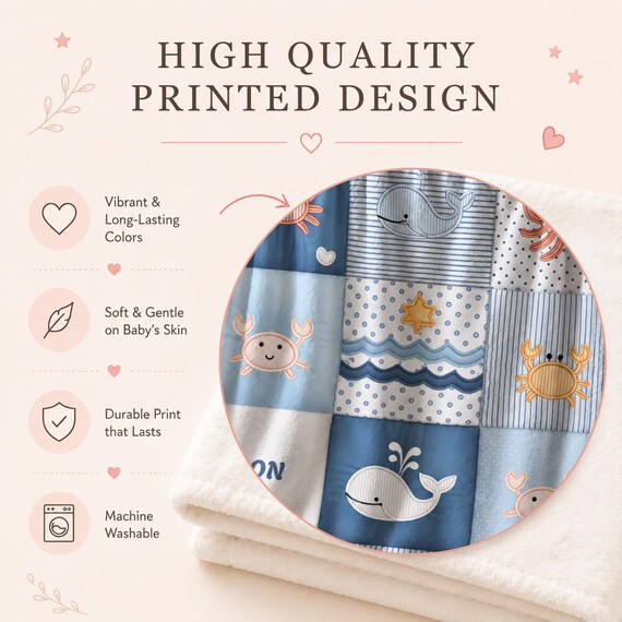 Whale Baby Blanket – photo 2