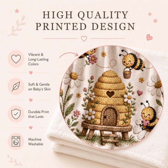 Bee Baby Blanket – photo 2