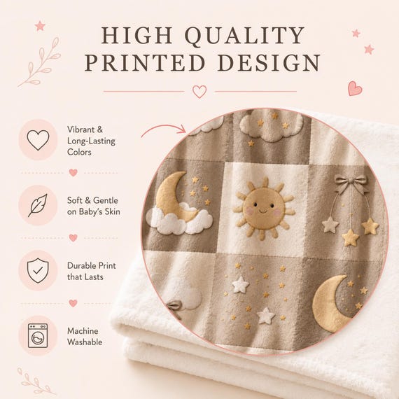 Sun Moon Baby Blanket – photo 2