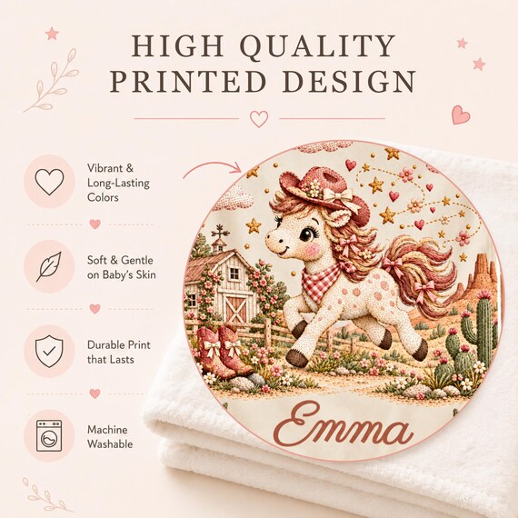 Cute Pony Baby Blanket for Babyshower Party – photo 4