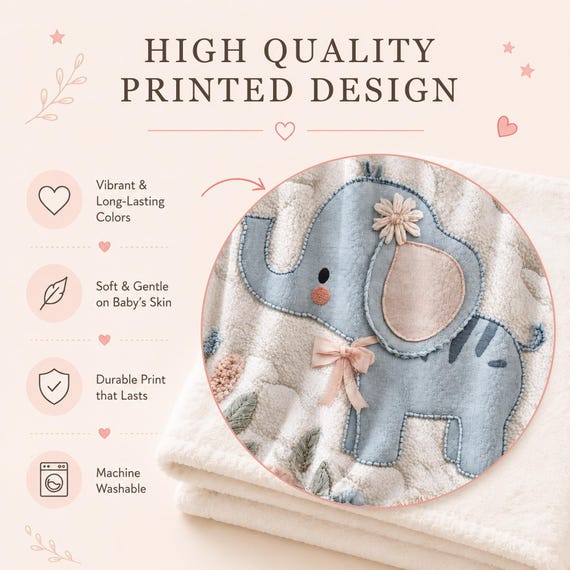 Elephant Baby Blanket – photo 2