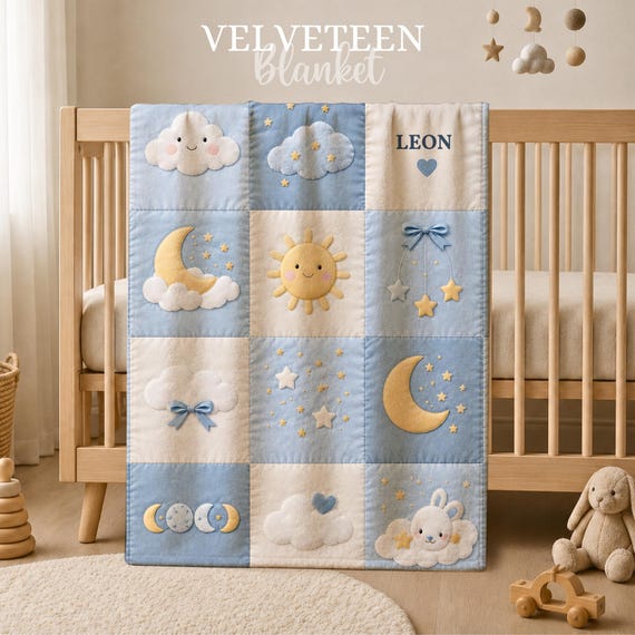 Sun Moon Baby Blanket – photo 5