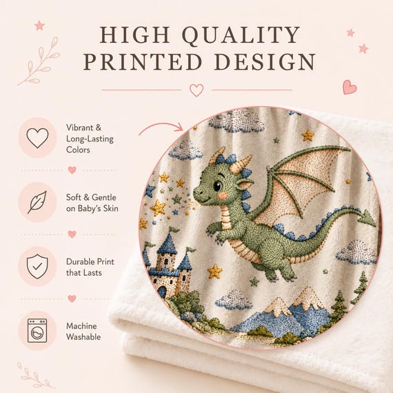 Dragon Baby Blanket – photo 3