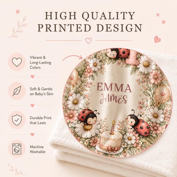 1st Birthday Baby Blanket – photo 2