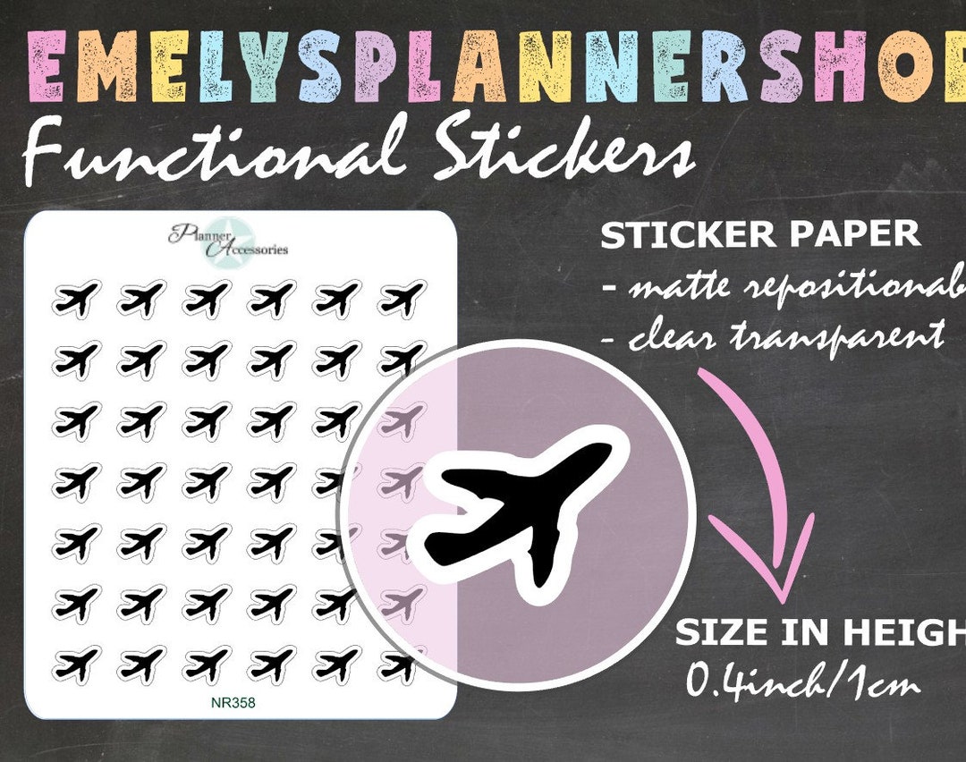 Airplane Sticker Sheet 358 - Etsy