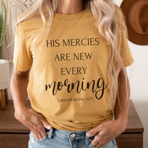 His mercies are new every morning Lamentations 3:23 Christian svg Digital Download SVG Files PNG Files PDF Cut Files Scripture Quotes Bible