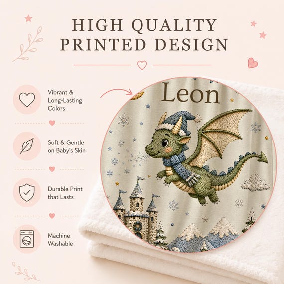 Winter Dragon Baby Blanket – photo 2