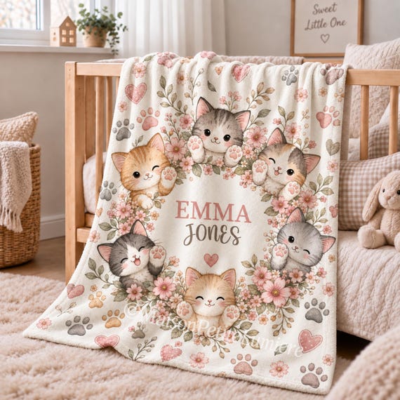 Kitten Baby Blanket