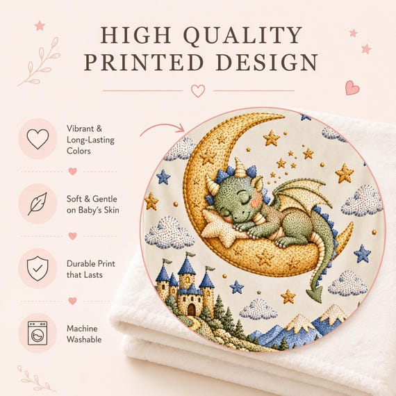 Dragon Baby Blanket for First Birthday – photo 4