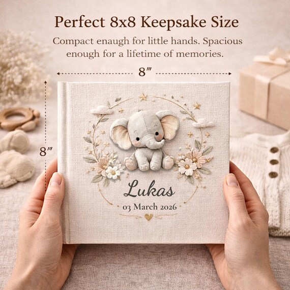 Elephant Baby Book 8x8 – photo 5