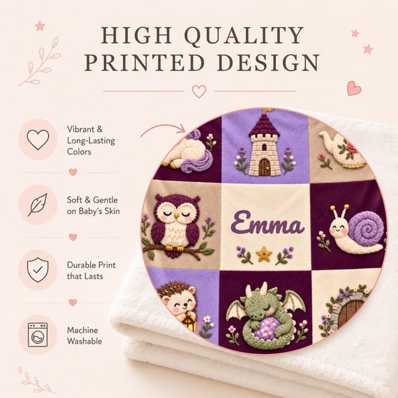 Unicorn Baby Blanket – photo 5