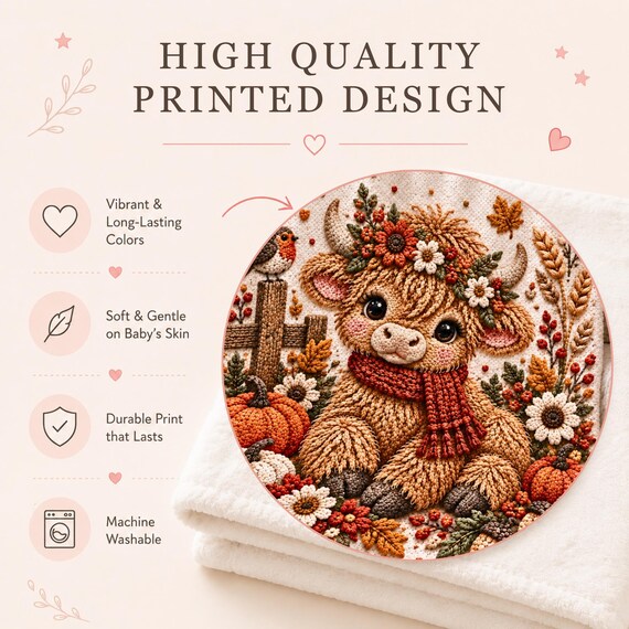 Highland Cow Baby Blanket – photo 2