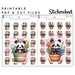 Printable Planner Stickers Cut Files Cute Character Stickers Kawaii ...
