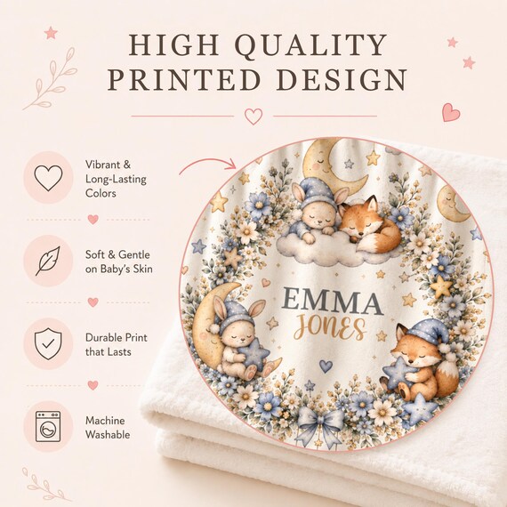 Bunny Fox Baby Blanket – photo 2