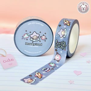 Dromerig Land Galaxy Star Washi Tape Rol voor Journaling Scrapbooking Schattige Planeten Ruimte Pastel Planner Kawaii Cadeau