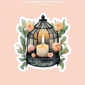 Blessing Sticker Vinyl Bible Verse Sticker Pack Faith Stickers Religious Decal Christian Label Scripture Magnets Inspirational 026