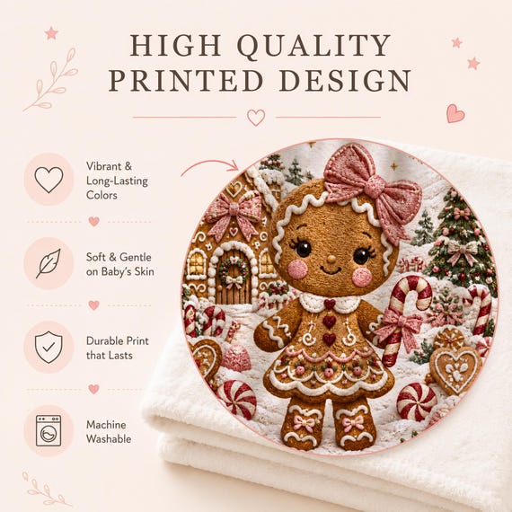 Gingerbread Baby Blanket – photo 2