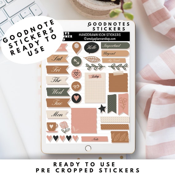 Scrapbook Sticker Kit Digital Stickers Goodnotes Stickers Etsy