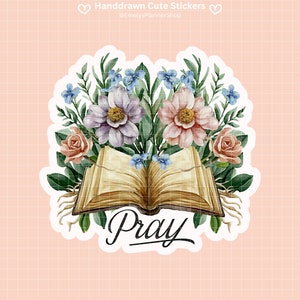 Christian Label Bid Bijbelvers sticker pack vinyl geloof stickers religieuze sticker christelijke label Schriftmagneten inspirerende 023