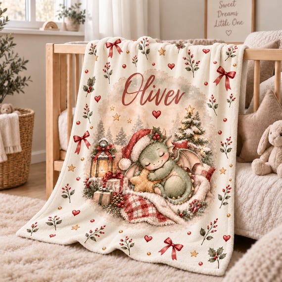 Sleeping Dragon Baby Blanket