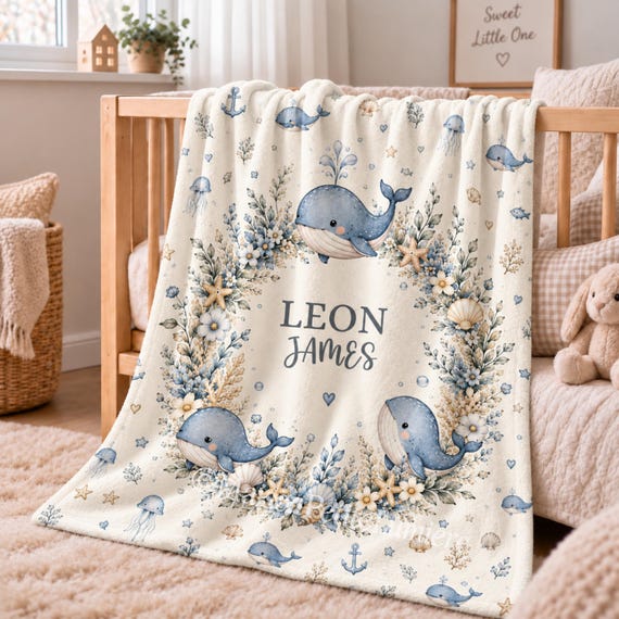 Whale Baby Blanket