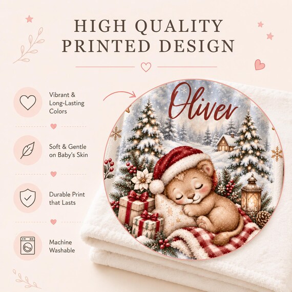 Christmas Lion Baby Blanket – photo 2