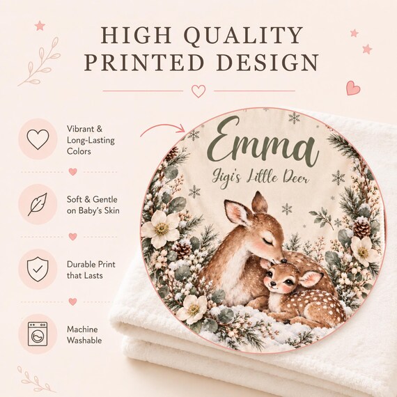 Deer Baby Blanket – photo 4