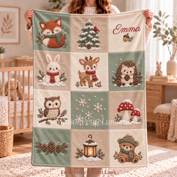 Woodland Baby Blanket for Christmas – photo 2