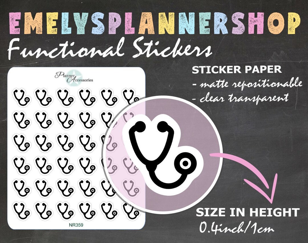 Nurse Planner Stickers 359 Etsy