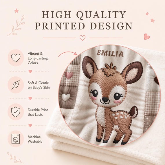 Deer Baby Blanket – photo 2