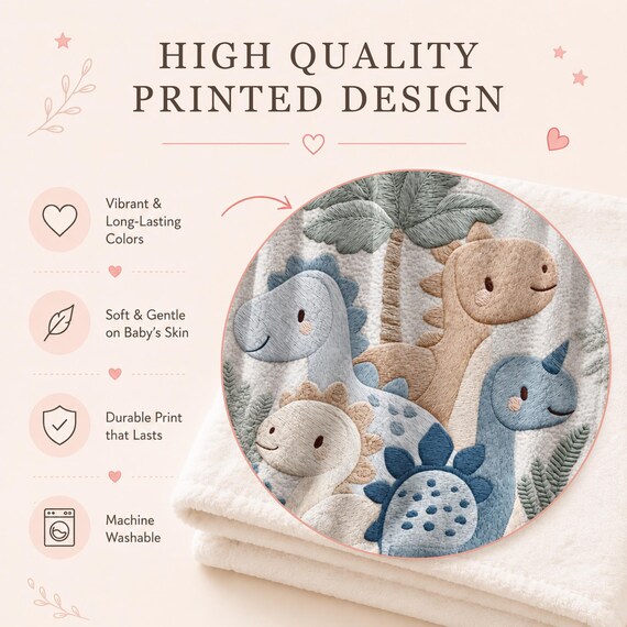 Dinosaur Baby Blanket – photo 2