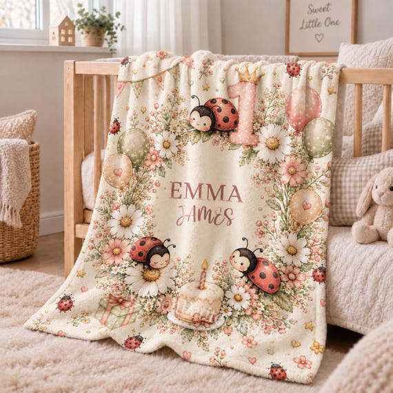 1st Birthday Baby Blanket
