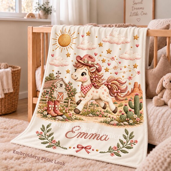 Cute Pony Baby Blanket for Babyshower Party – photo 3